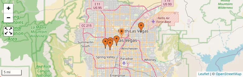Related schools map