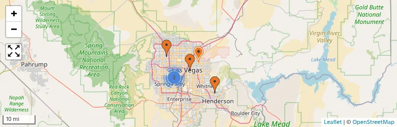 Related schools map