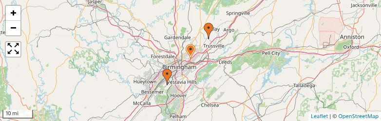 Related schools map