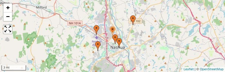 Related schools map