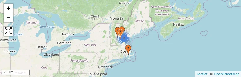 Related schools map