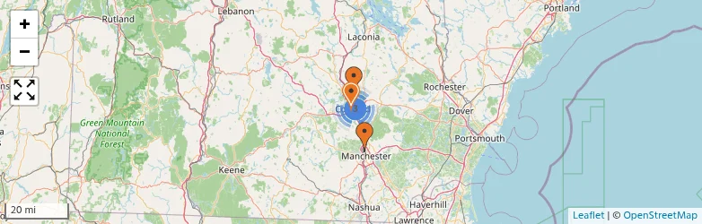Related schools map