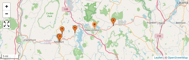 Related schools map