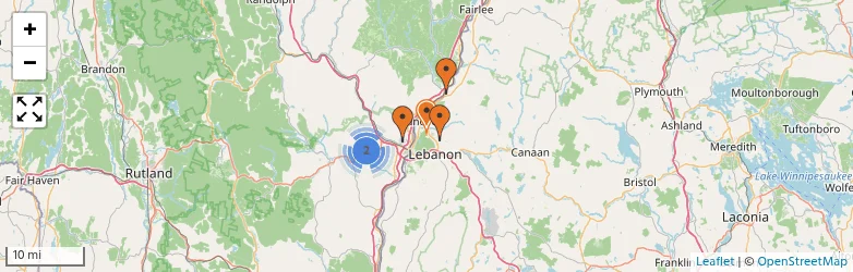 Related schools map