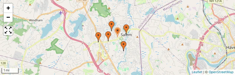 Related schools map