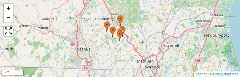 Related schools map