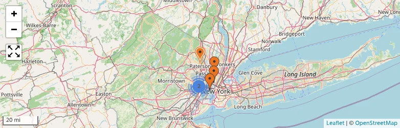 Related schools map