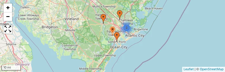 Related schools map