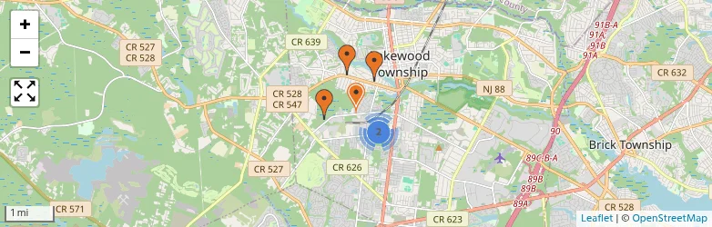 Related schools map