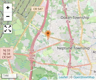 Map of Childrens Center Of Monmouth County