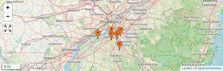 Related schools map