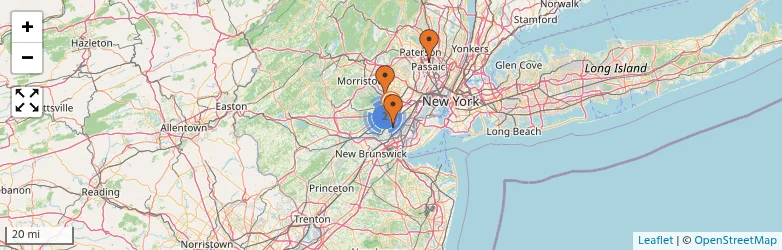Related schools map