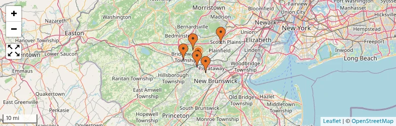 Related schools map