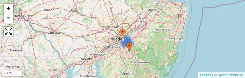 Related schools map