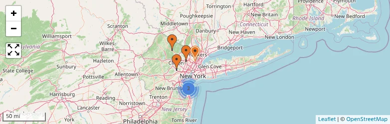 Related schools map