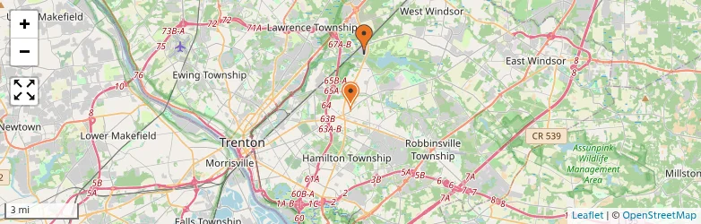 Related schools map