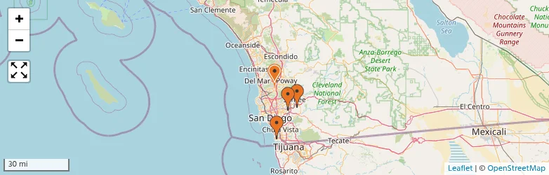 Related schools map