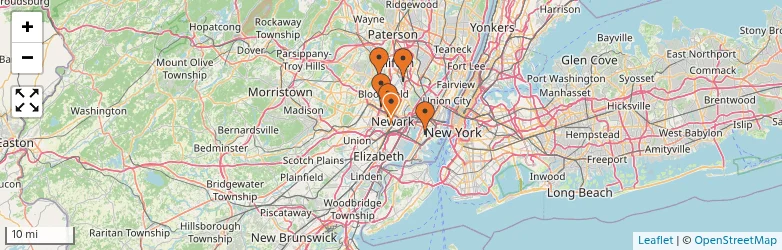 Related schools map