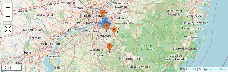 Related schools map