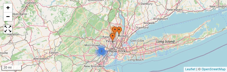 Related schools map
