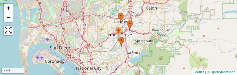 Related schools map