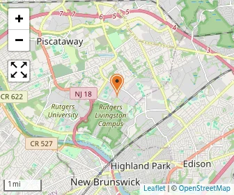 Map of Rutgers-livingston Day Care Center