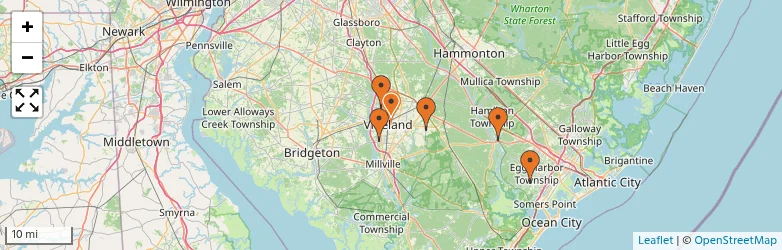 Related schools map