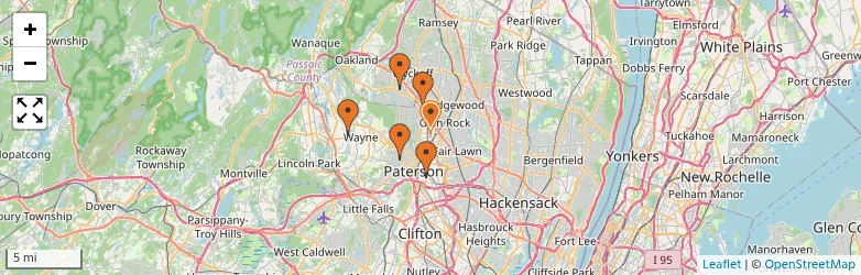 Related schools map