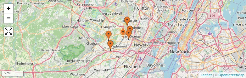 Related schools map