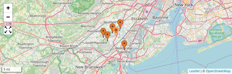 Related schools map