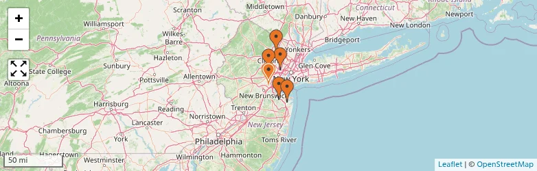 Related schools map