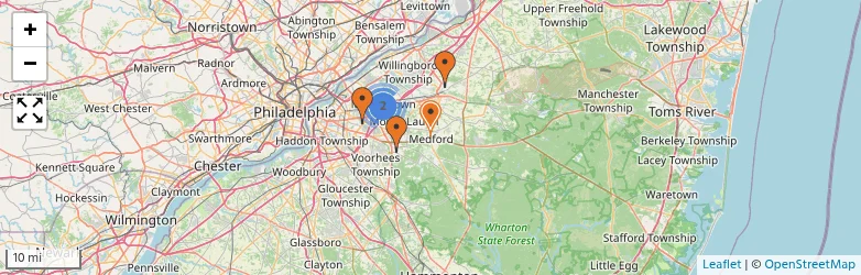 Related schools map