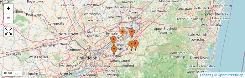 Related schools map