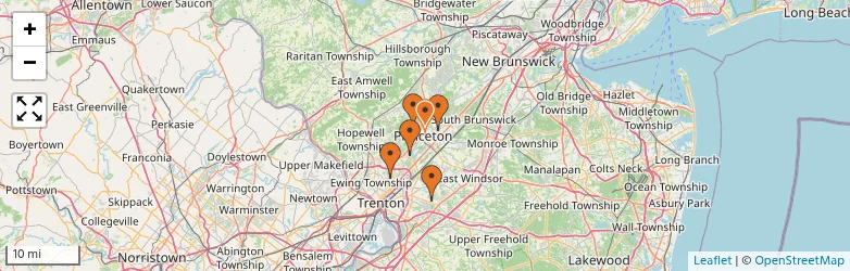 Related schools map