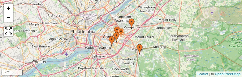Related schools map