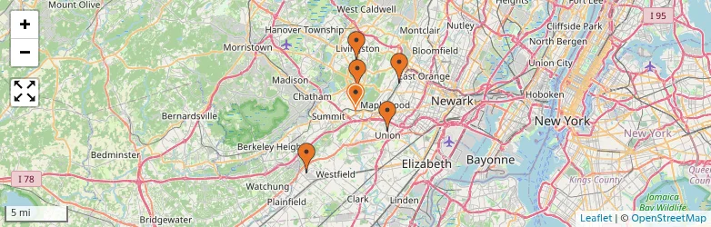 Related schools map