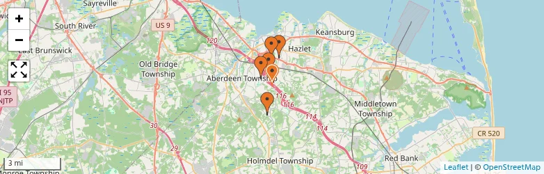 Related schools map