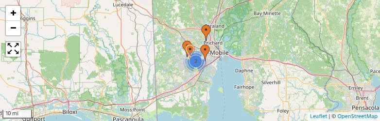Related schools map