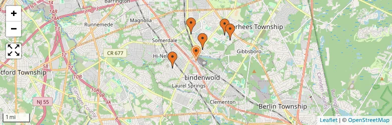 Related schools map