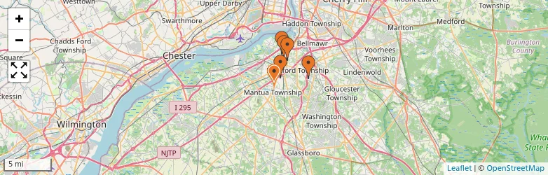 Related schools map