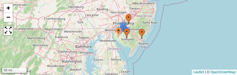 Related schools map