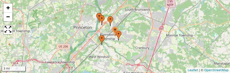 Related schools map