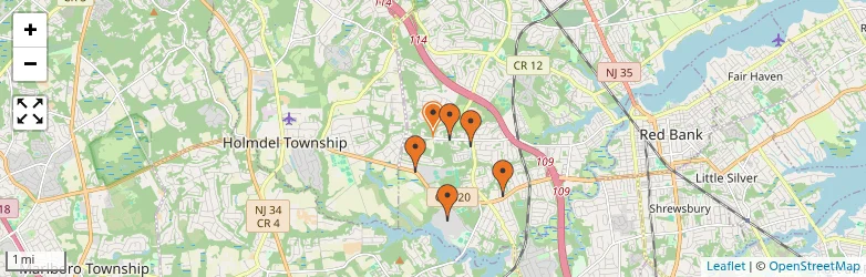 Related schools map