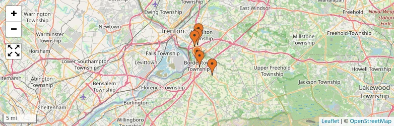 Related schools map