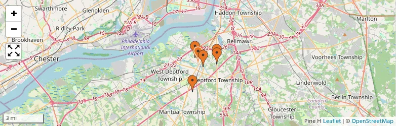 Related schools map