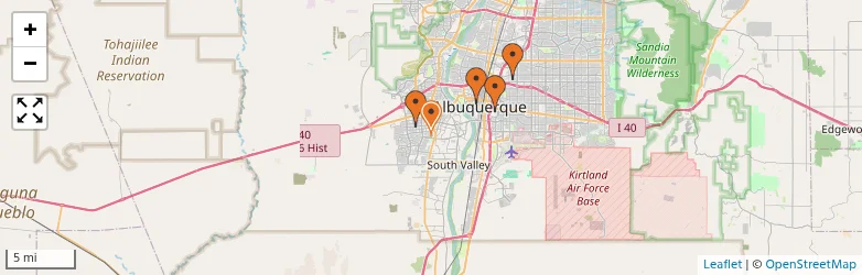 Related schools map