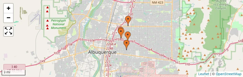 Related schools map