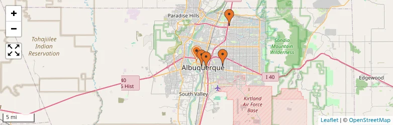 Related schools map