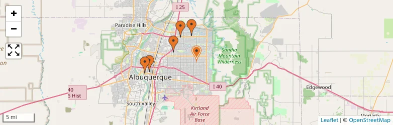Related schools map