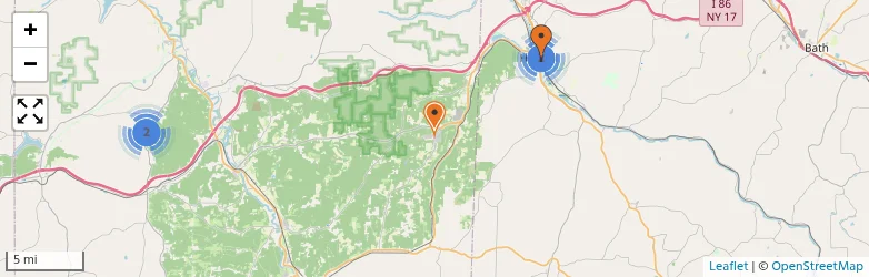 Related schools map